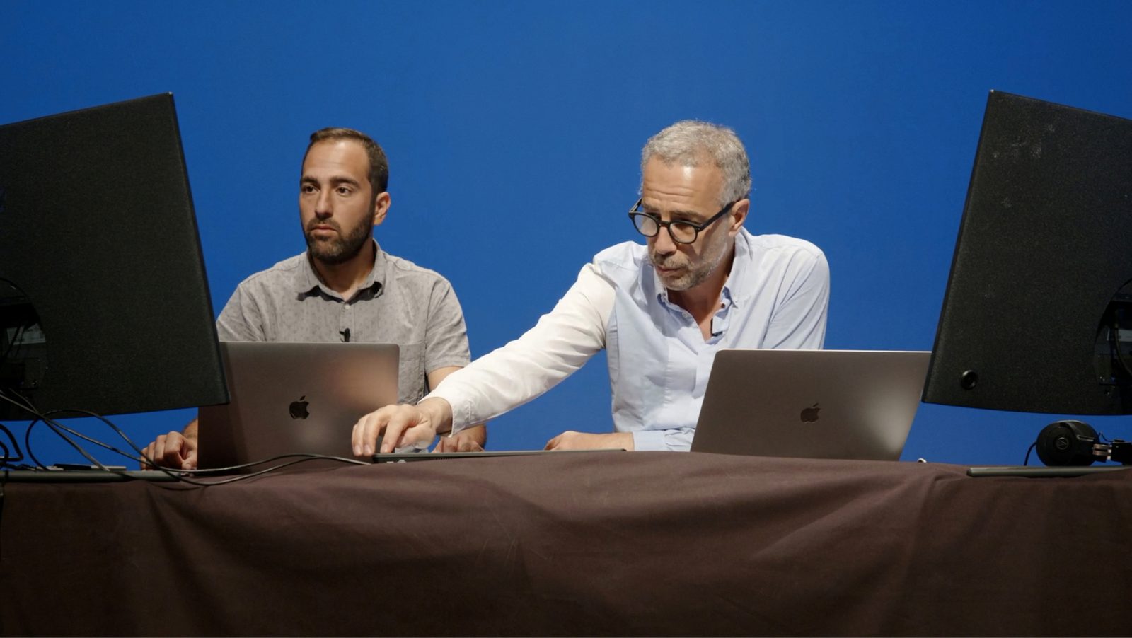 Armando Menicacci et Nicolas Berzi en régie